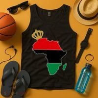 African American Pride Crown Tank Top thumb 4