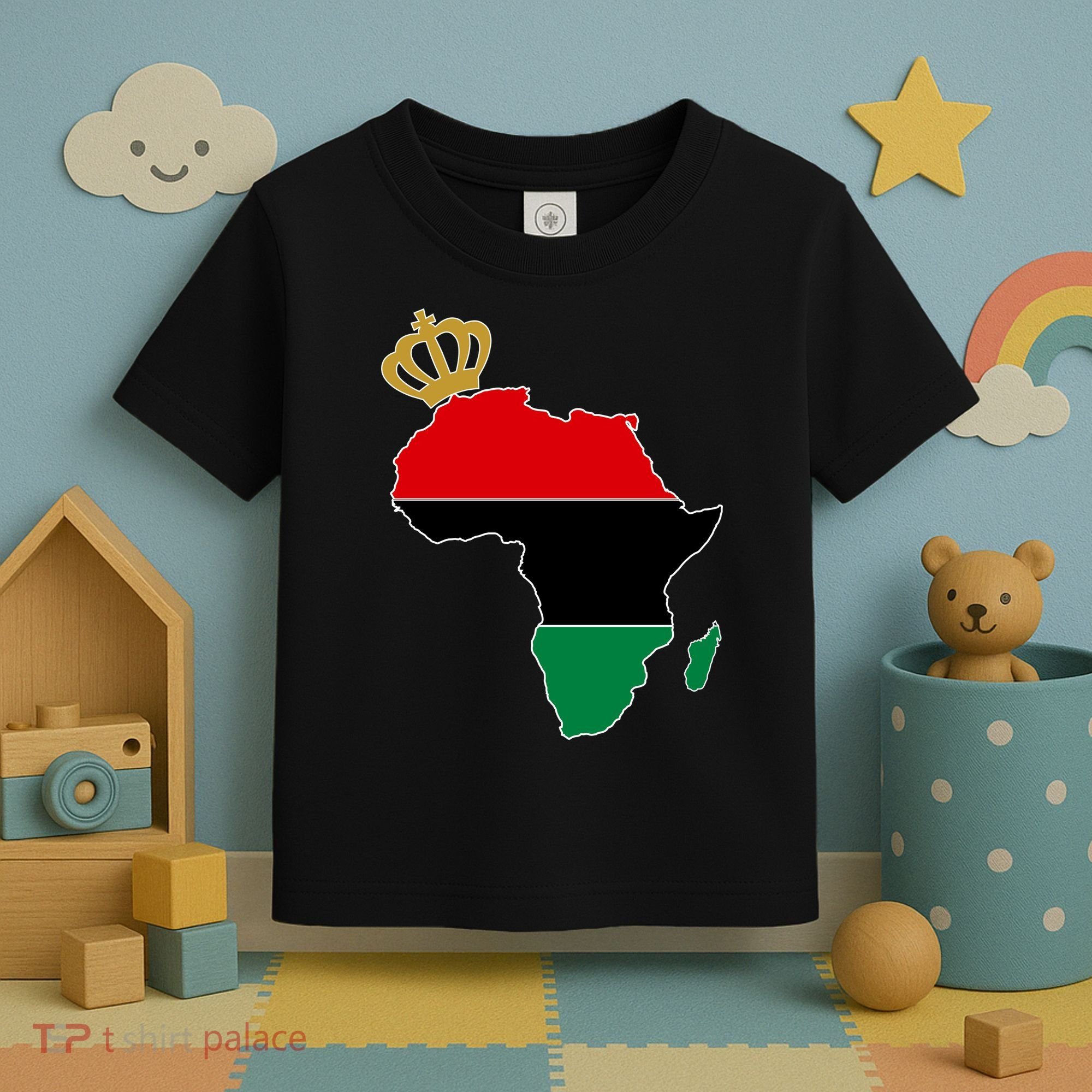 African American Pride Crown Toddler T-Shirt