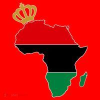 African American Pride Crown Santa Hat thumb 1
