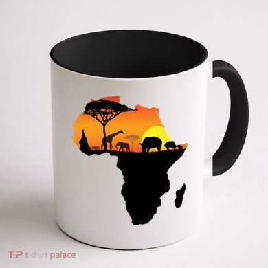 African Animals Coffee Mug back