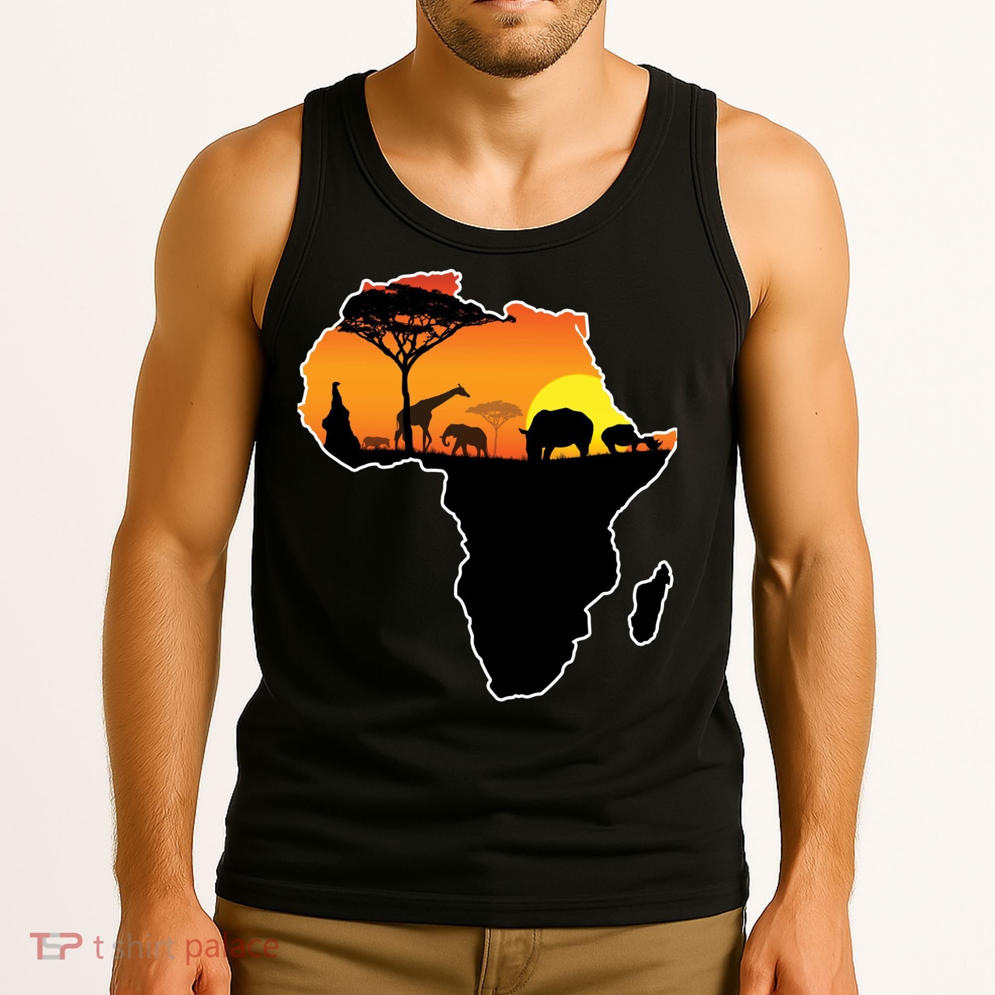 African Animals Tank Top