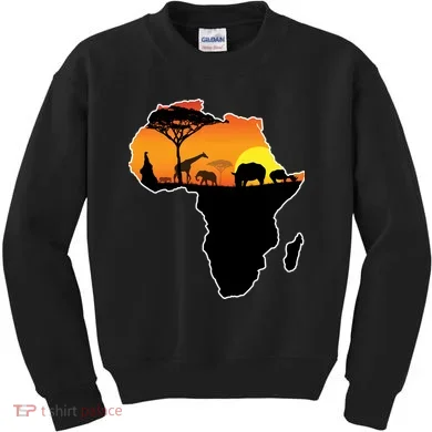 African Animals Kids Sweatshirt