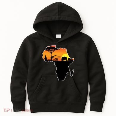 African Animals Kids Hoodie
