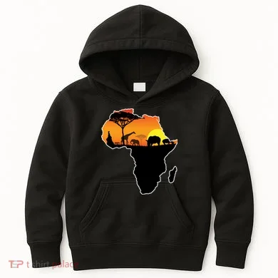 African Animals Kids Hoodie