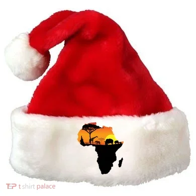 African Animals Santa Hat
