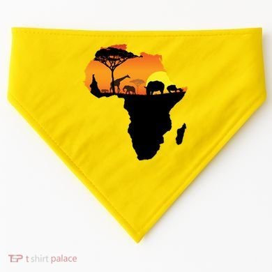 African Animals USA-Made Doggie Bandana