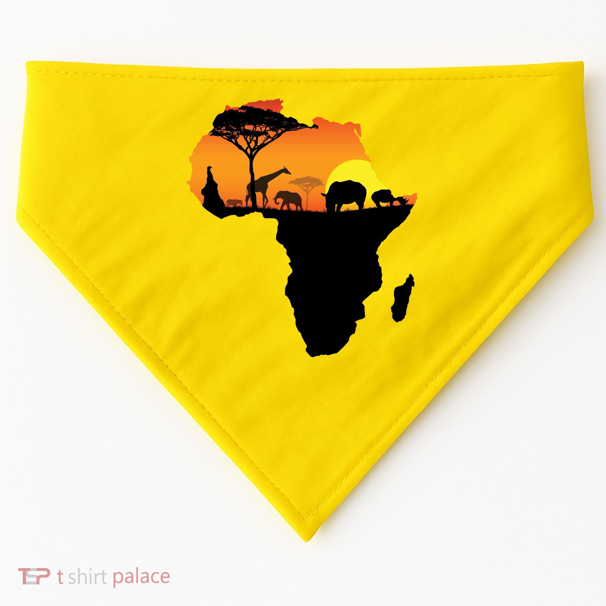 African Animals USA-Made Doggie Bandana