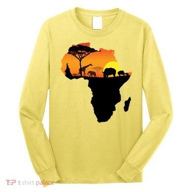 African Animals Long Sleeve Shirt