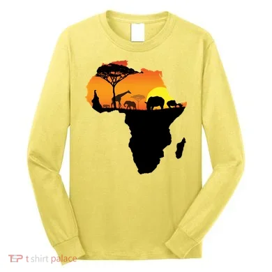 African Animals Long Sleeve Shirt