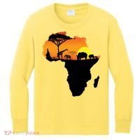 African Animals Kids Long Sleeve Shirt thumb 0