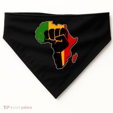 African Black Power Fist USA-Made Doggie Bandana