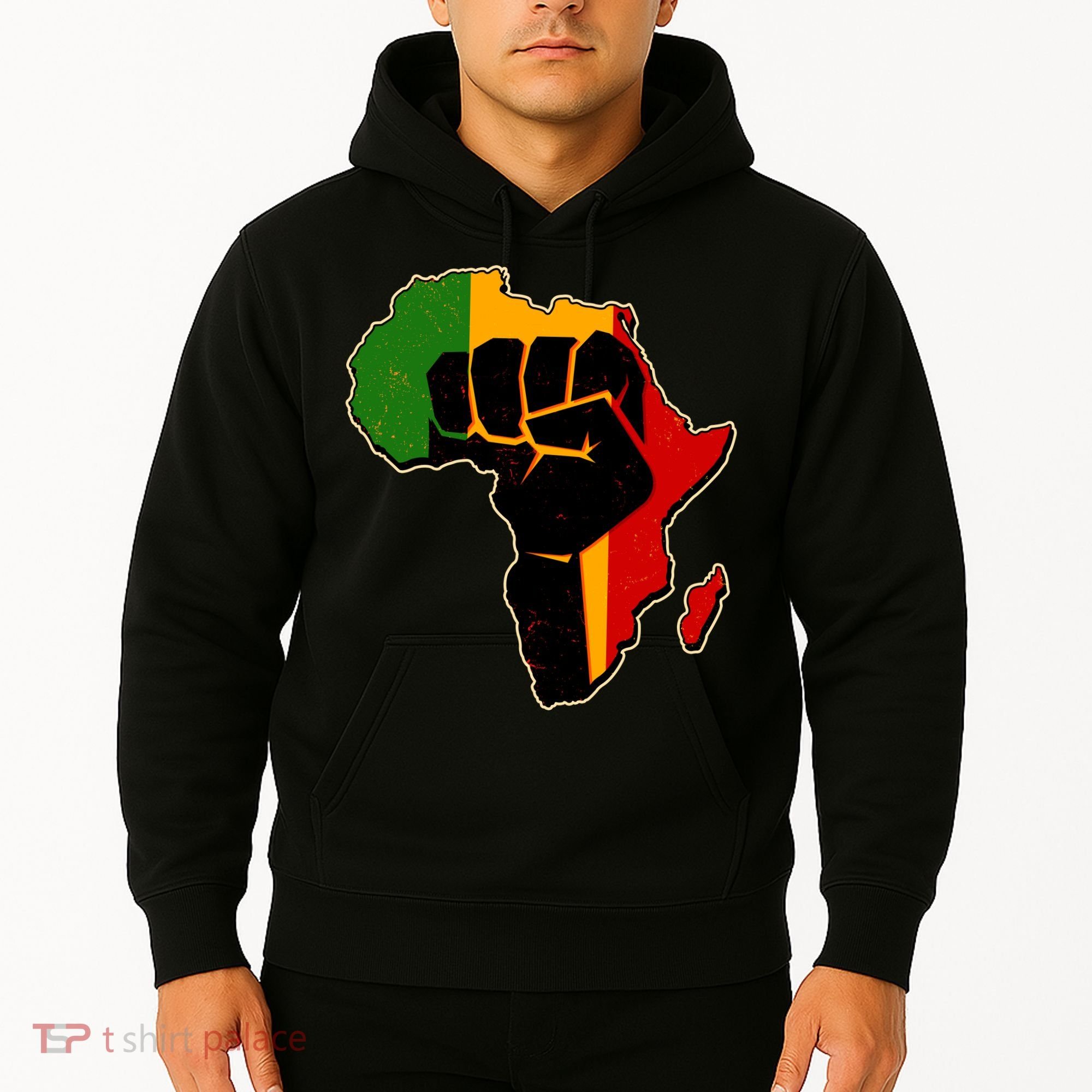 African Black Power Fist Hoodie