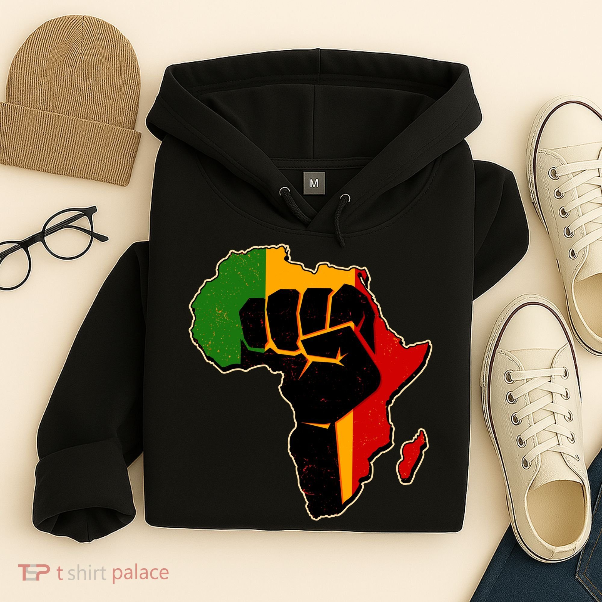 African Black Power Fist Hoodie