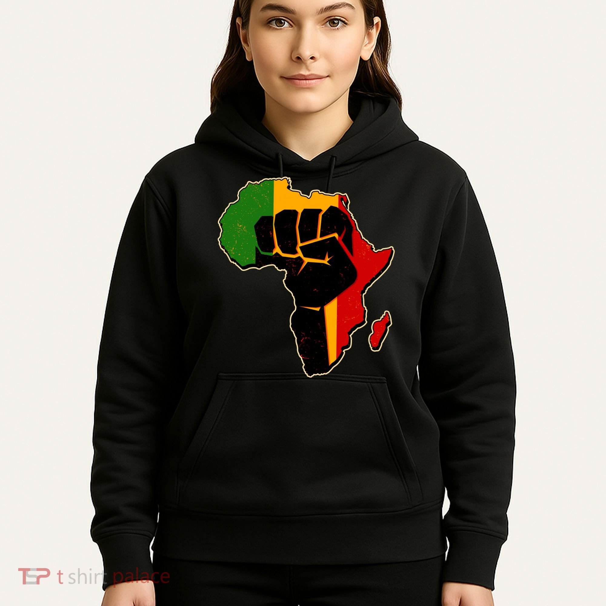 African Black Power Fist Hoodie