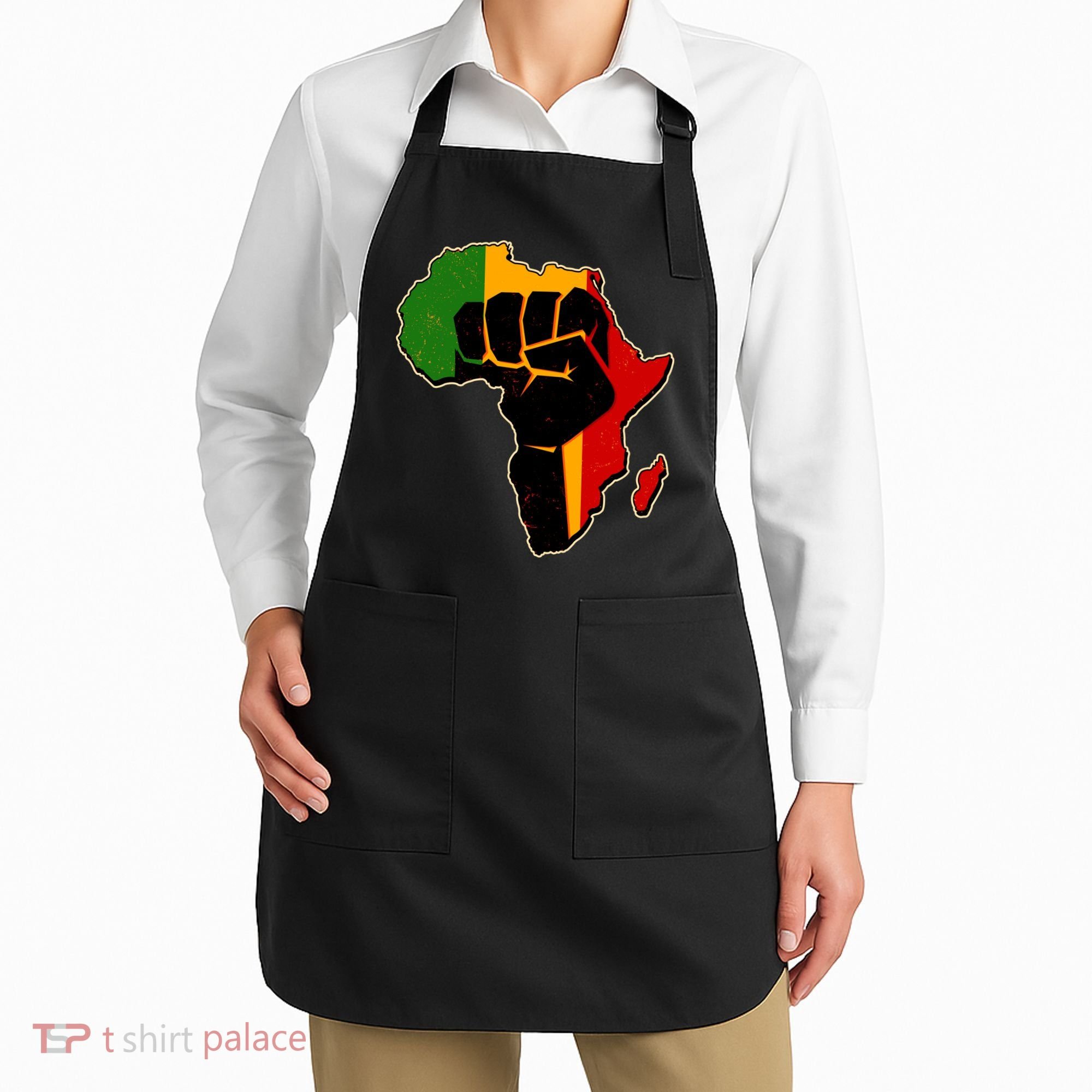 African Black Power Fist Apron