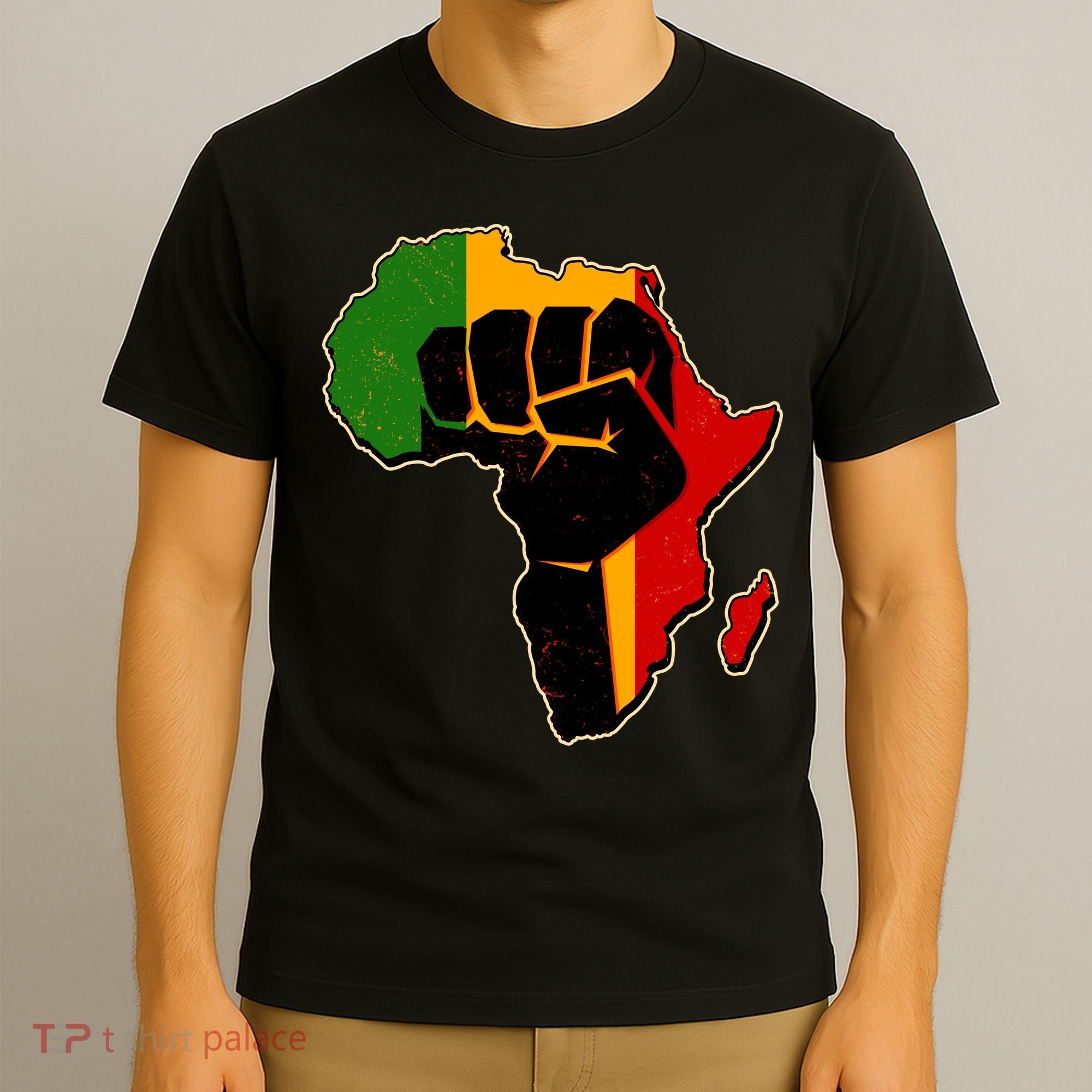 African Black Power Fist T-Shirt