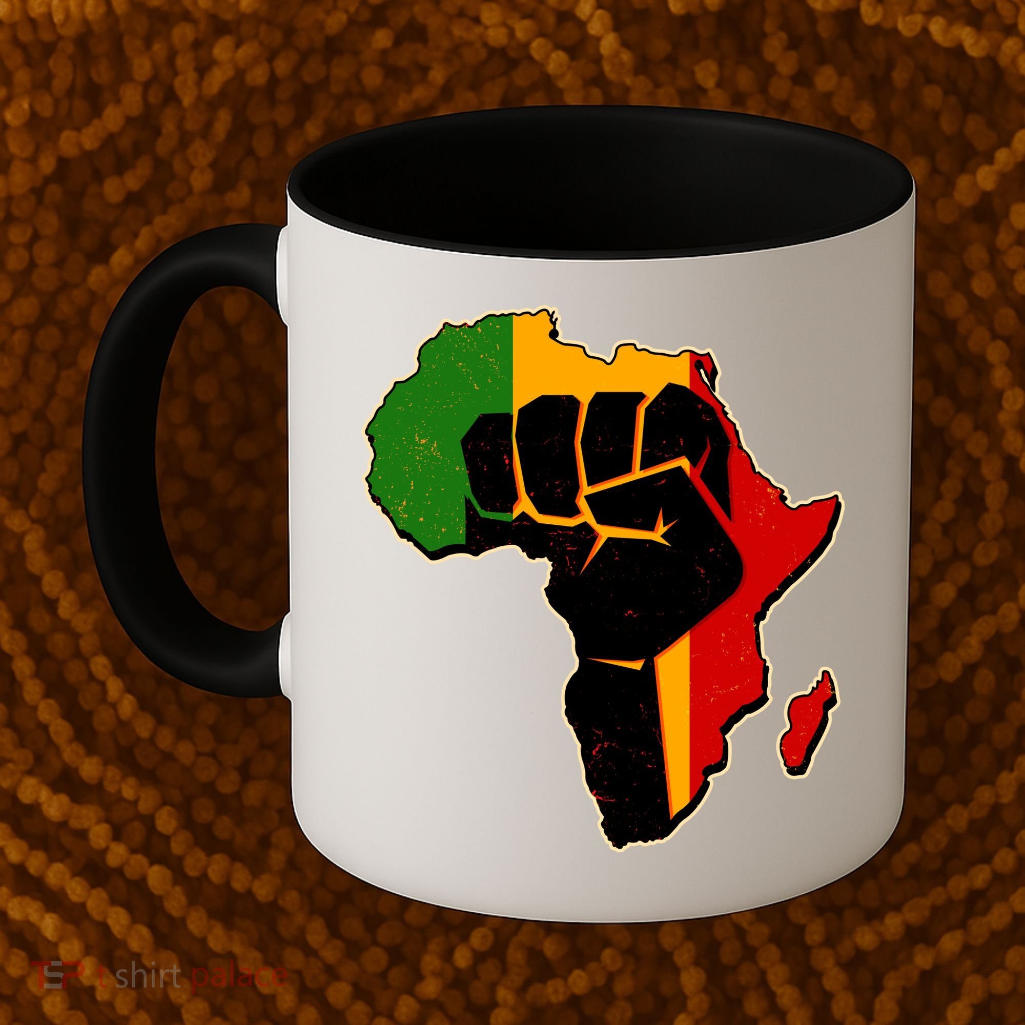 African Black Power Fist Coffee Mug