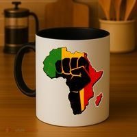 African Black Power Fist Coffee Mug thumb 4