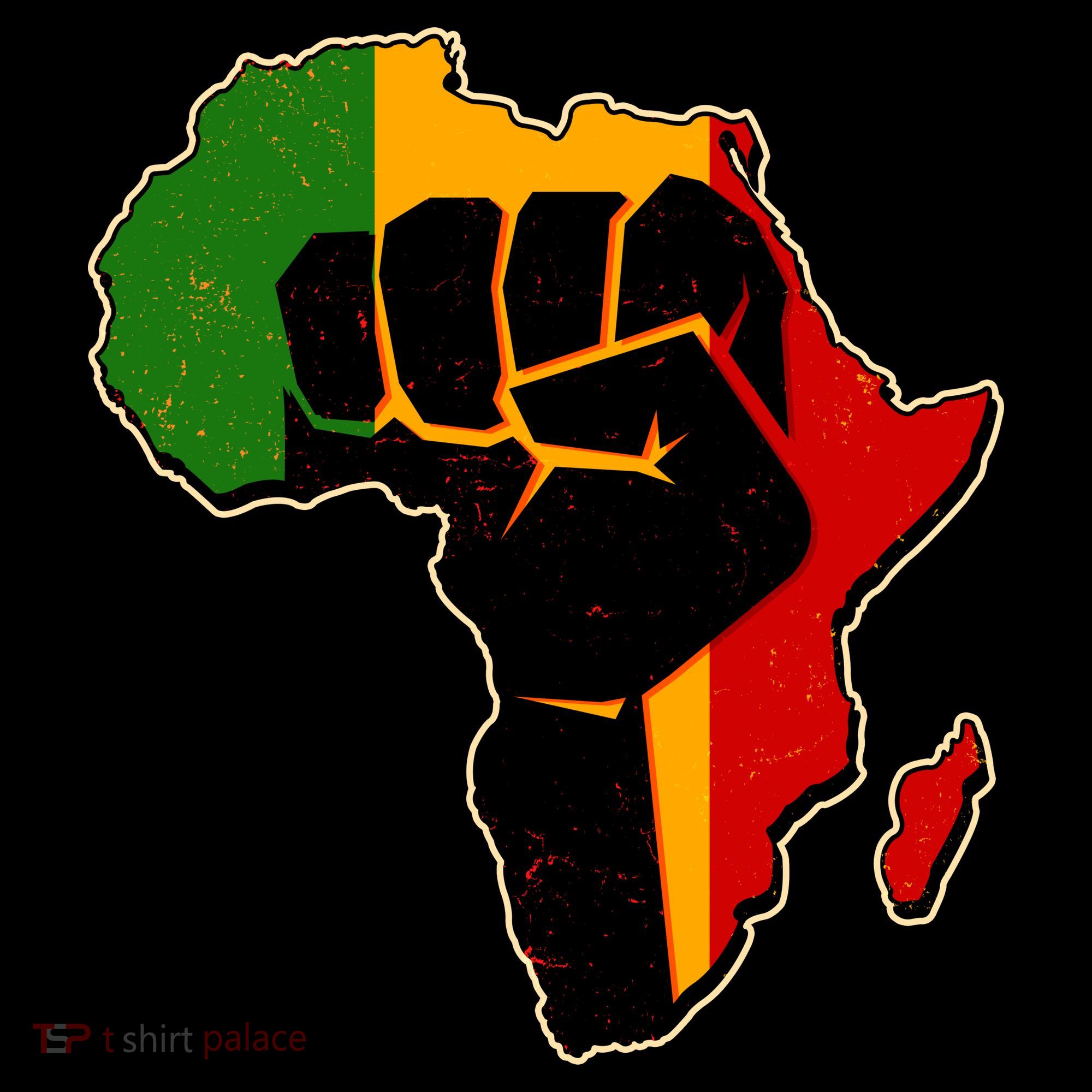 African Black Power Fist Coffee Mug
