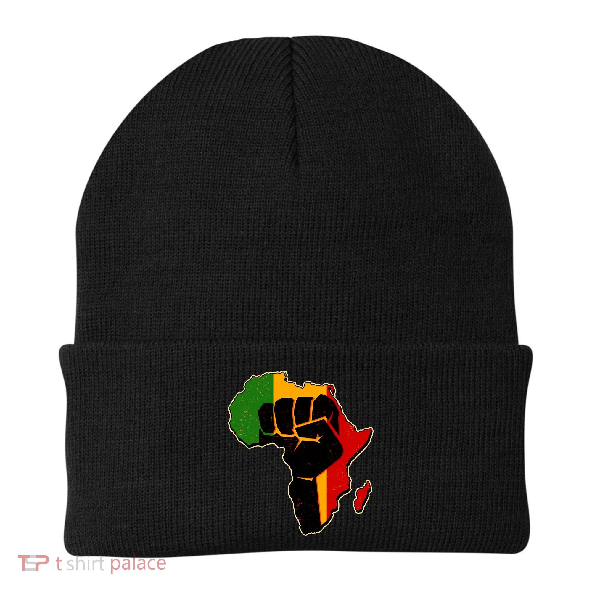 African Black Power Fist Beanie