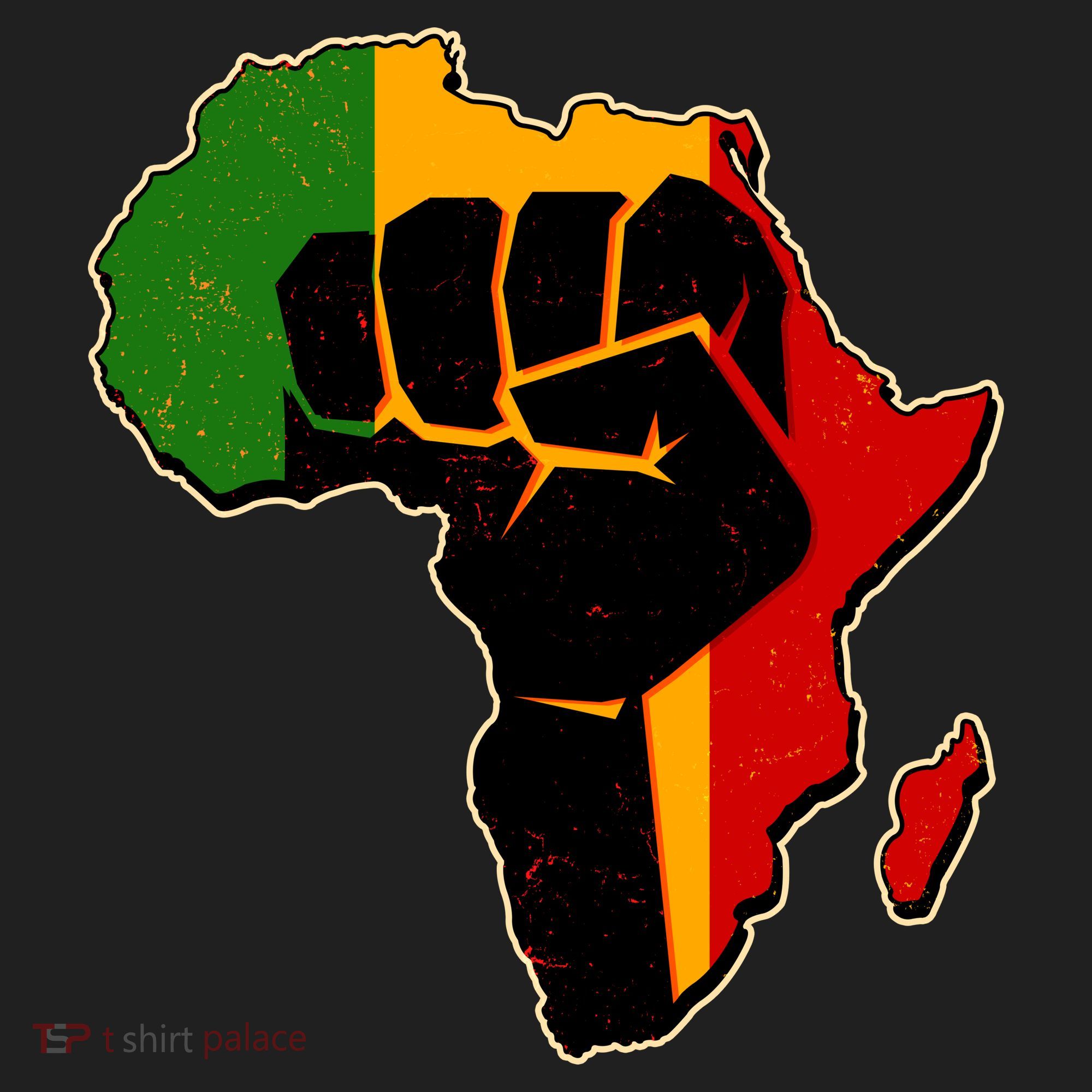 African Black Power Fist Beanie