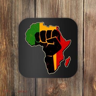 African Black Power Fist Coaster