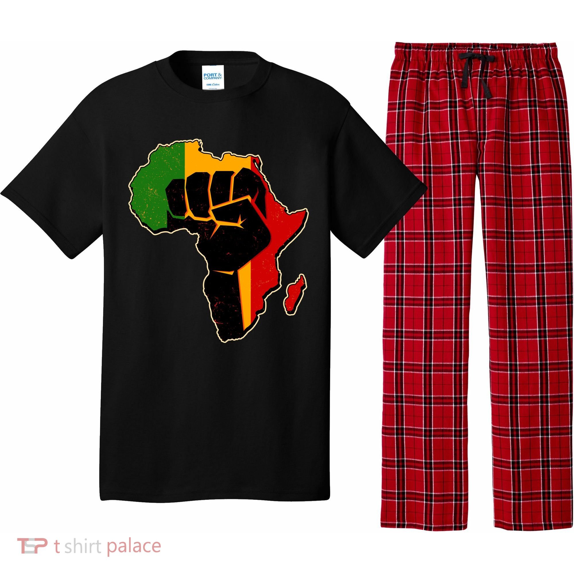 African Black Power Fist Pajama Set