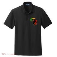 African Black Power Fist Dry Zone Grid Polo thumb 0