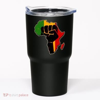 African Black Power Fist Tumbler