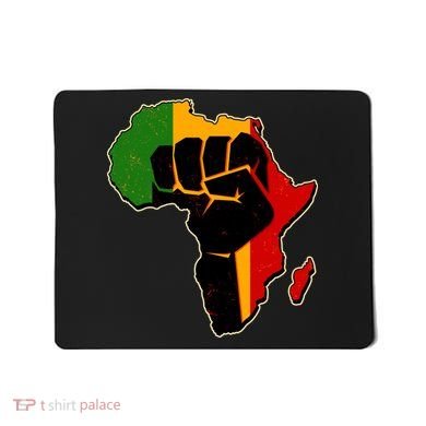 African Black Power Fist Mousepad