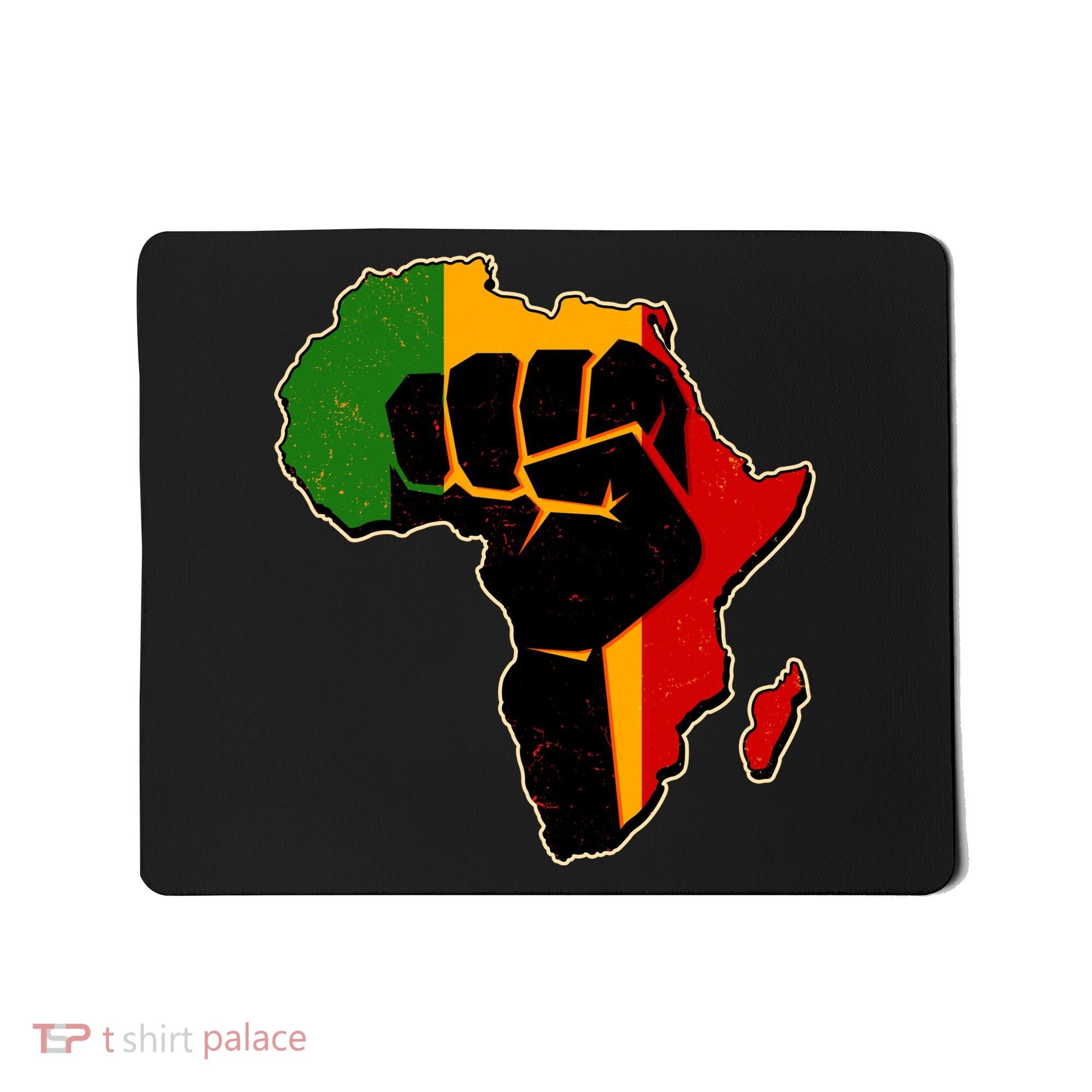 African Black Power Fist Mousepad