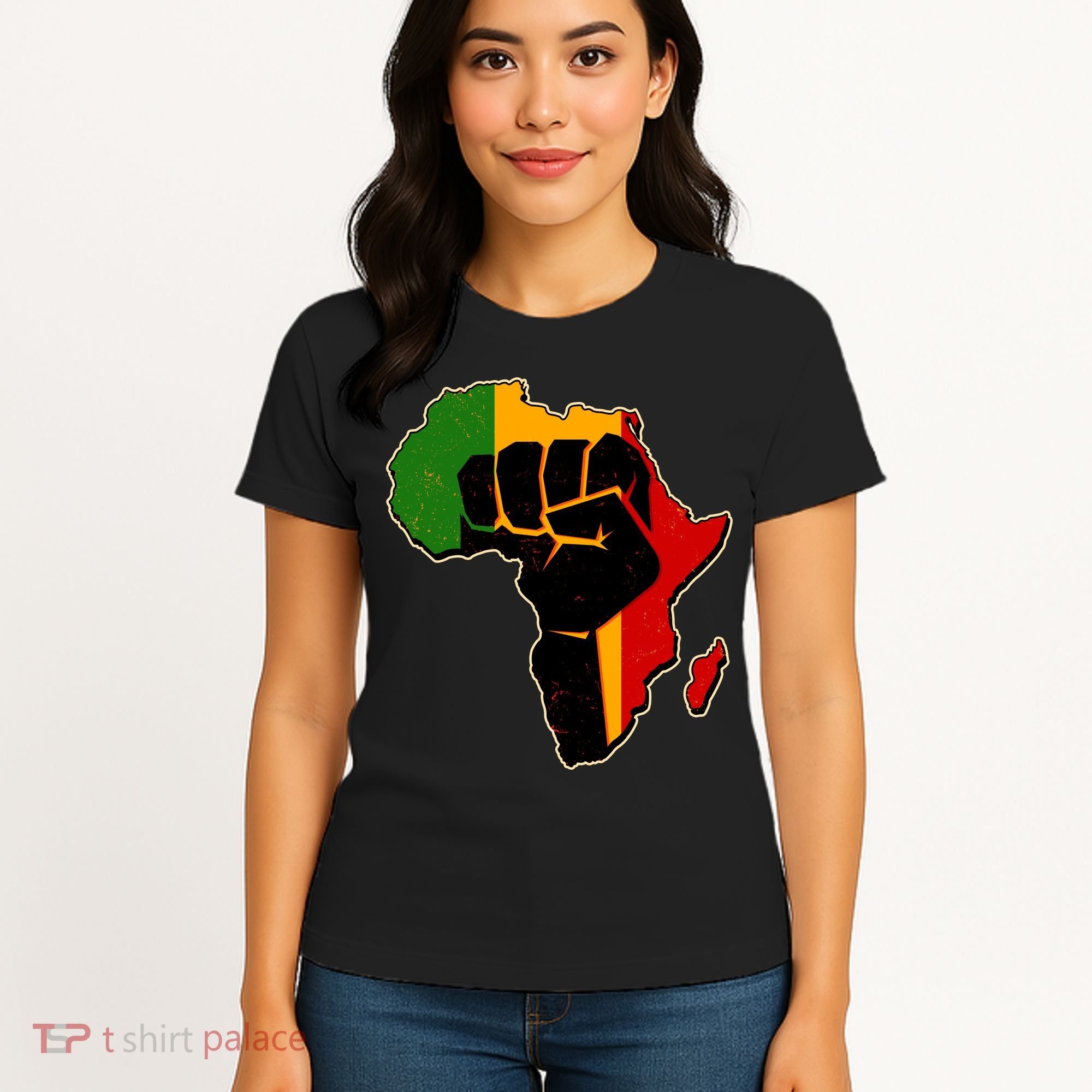 African Black Power Fist Women's T-Shirt
