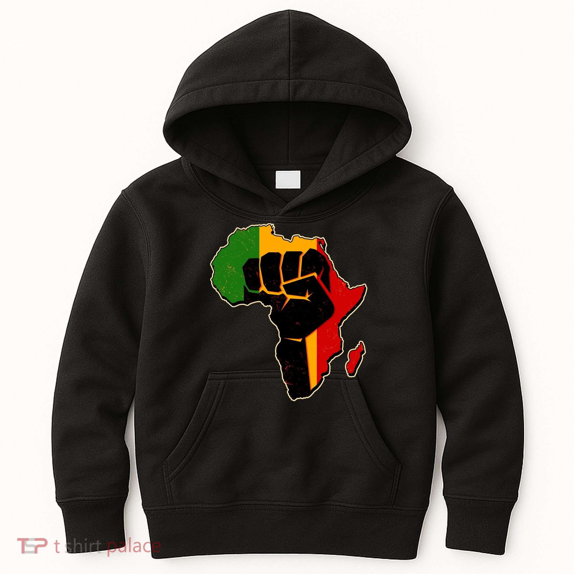 African Black Power Fist Kids Hoodie