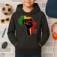 African Black Power Fist Kids Hoodie thumb 2