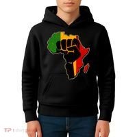 African Black Power Fist Kids Hoodie thumb 4