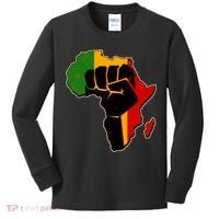 African Black Power Fist Kids Long Sleeve Shirt thumb 0
