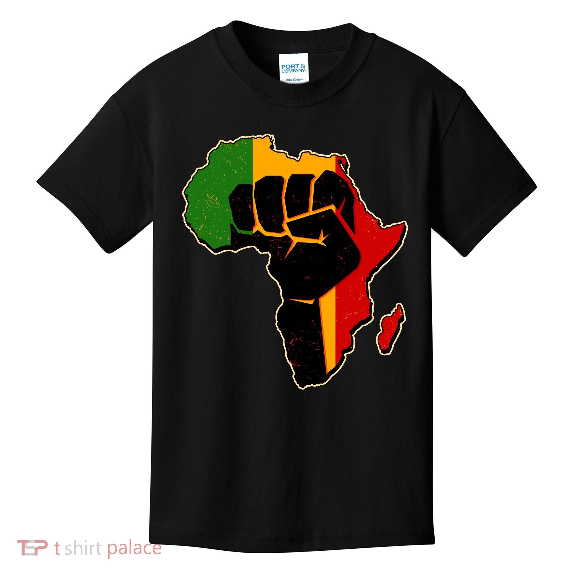 African Black Power Fist Kids T-Shirt