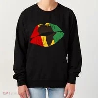 African Colors Lipstick Print Women's Sweatshirt thumb 0