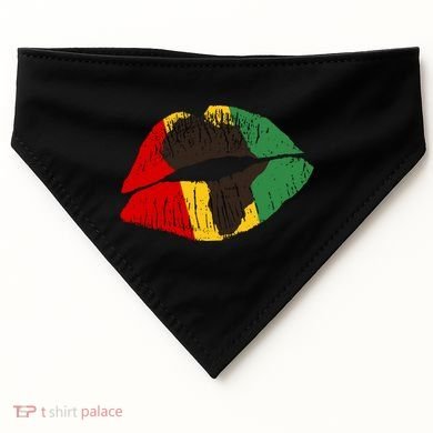 African Colors Lipstick Print USA-Made Doggie Bandana