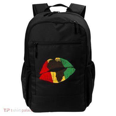 African Colors Lipstick Print Backpack