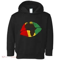 African Colors Lipstick Print Toddler Hoodie thumb 0