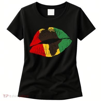 African Colors Lipstick Print Women's T-Shirt