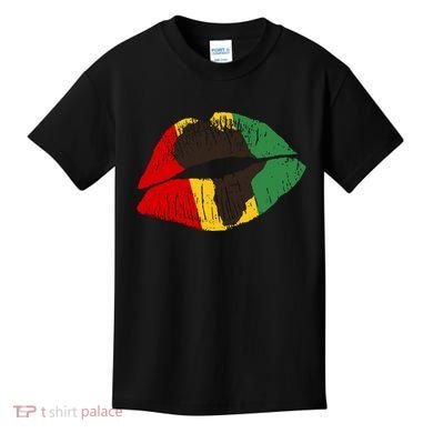 African Colors Lipstick Print Kids T-Shirt