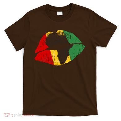 African Colors Lipstick Print T-Shirt