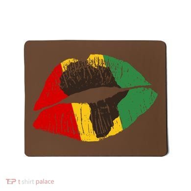 African Colors Lipstick Print Mousepad