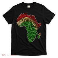 African Flag Colors Fingerprint T-Shirt thumb 0