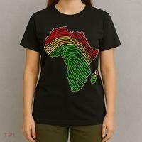 African Flag Colors Fingerprint T-Shirt thumb 4