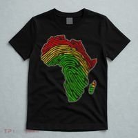 African Flag Colors Fingerprint T-Shirt thumb 5