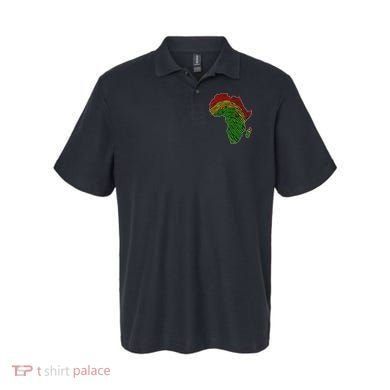 African Flag Colors Fingerprint Polo
