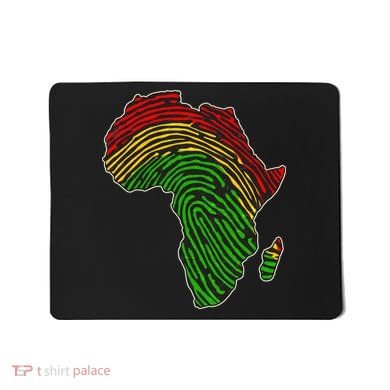 African Flag Colors Fingerprint Mousepad